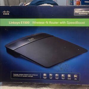 Linksys E1500 Black Wireless-N Router with SpeedBoost Technology